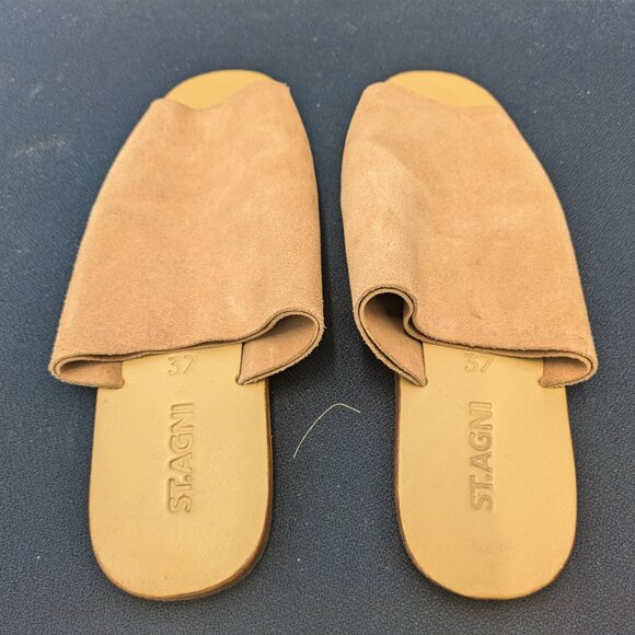 St Agni Suede Leather Sandals (Clay) - Picture 7 of 15